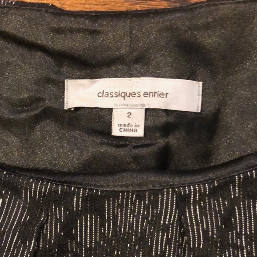 Classiques Entier Black/Gray Woven Linen Dress - Picture 7 of 7